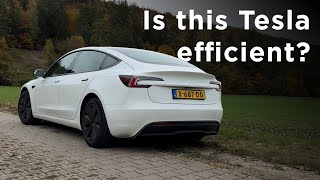 How Efficient is the NEW Tesla Model 3 Highland SR A Real Range Test [upl. by Ruamaj231]