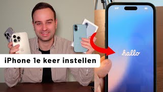 iPhone de eerste keer instellen 𝐇𝐨𝐞 𝐝𝐨𝐞 𝐣𝐞 𝐝𝐚𝐭 [upl. by Anoit872]