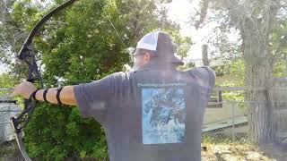 35lb Takedown Recurve Bow Speed testing [upl. by Bonita]