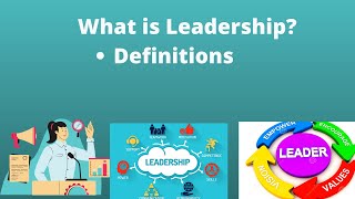 What is Leadership  Definitions of Leadership [upl. by Euridice1]