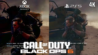 Xbox Series X vs PS5  Graphics Comparison  Call of Duty Black Ops 6  4K [upl. by Olatha]