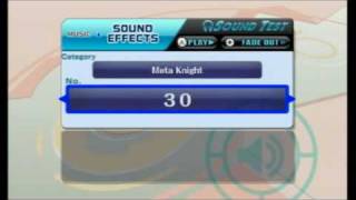 SFX SSBB Meta Knight sounds [upl. by Yettie]