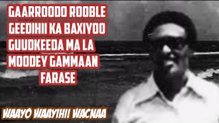 Cismaan Maxamed Cabdikariim Gacanlow 🔥Iyo Heesta quotWARDHEERquot WADAAG [upl. by Naot]