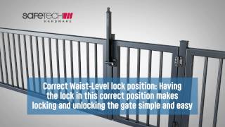 Pool Gate Latches quotTriLatchquot from Safetech Hardware [upl. by Graf]