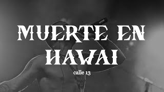 Calle 13  Muerte En Hawaii LetraLyrics [upl. by Willet]