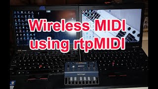 MIDI Wireless MIDI using rtpMIDI [upl. by Rraval]