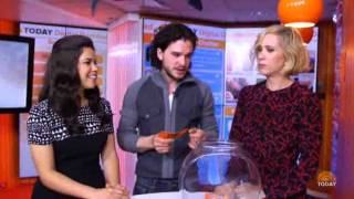 Kit Harington Kristen Wiig and America Ferrera  The Today Show BTS Playing Orange Room Roulette [upl. by Niessuh276]