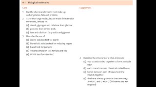 IGCSE Ch 4 Biological molecules [upl. by Benjy]