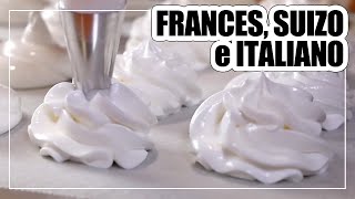 MERENGUES Francés Suizo e Italiano RECETAS USOS Y DIFERENCIAS [upl. by Yzzo]