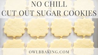 Sugar Cookie Cut Outs  A No Chill Recipe [upl. by Notlad839]