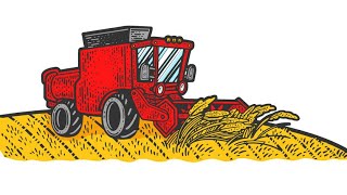 Big combine harvester song with lyrics [upl. by Atnahsal]