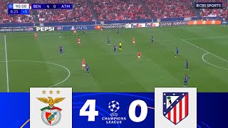 SL Benfica x Atlético de Madrid 40  Liga dos Campeõe 202425  Resumo da Partida [upl. by Askwith]