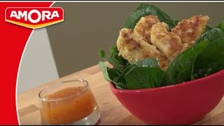 Recette dAiguillettes de Poulet panées aux Amandes  Amora [upl. by Titus]