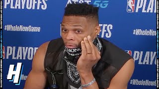 Russell Westbrook Postgame Interview  Game 6  Rockets vs Thunder  August 31 2020 NBA Playoffs [upl. by Orips]