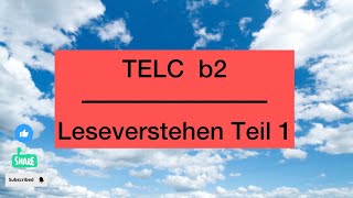 leseverstehen b2 Teil 15 [upl. by Verner]