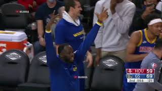 Warriors bench go crazy after Otto Porter drained three triples in a row 👌 [upl. by Amaty]