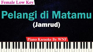 Pelangi di Matamu Karaoke Piano FEMALE LOW KEY  Jamrud [upl. by Atinad]