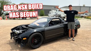 We Are FINALLY Starting on The Drag NSX Build [upl. by Airdnazxela]