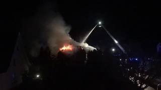 Großbrand Einsatz in VlothoExter Brandstiftung auf Wohnhaus [upl. by Ruffo723]