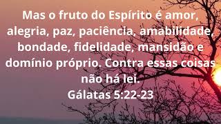 Mas o fruto do Espírito é amor alegria paz paciência amabilidade bondade fidelidade mansidão [upl. by Kieger257]