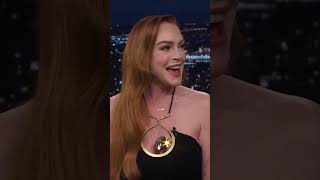 Lindsay Lohan on Getting Quizzed by Jamie Lee Curtis to Prove Her Identity [upl. by Manaker]