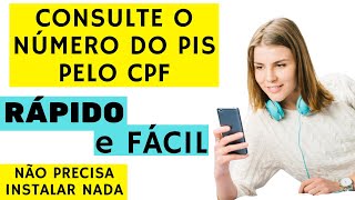 Consultar número do PIS pelo CPF  Consultar PIS pelo CPF  Consulta PIS 2024 [upl. by Leseil950]