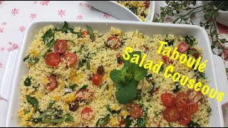 Taboulé  salade de Couscous  Easy amp quick salad recipe  Frenchia Délice  Recette taboulé [upl. by Sivi]