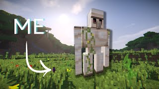 I Built The Biggest Iron Golem In Minecraft [upl. by Selbbep]