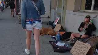 Vancouver Canada Commercial Drive Walk August Tuesday [upl. by Eiclud]