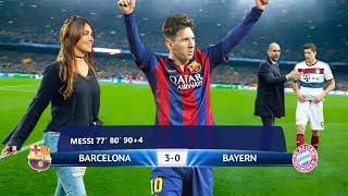 The day Lionel Messi impressed Antonela Rocuzzo and destroyed Bayern Munich [upl. by Obbard]