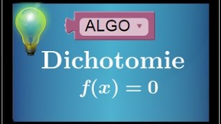 dichotomie comprendre la méthode et savoir la programmer  TVI  Algorithmique  IMPORTANT  BAC [upl. by Aiciles804]