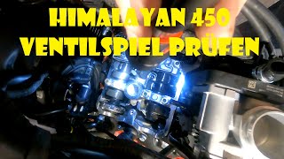 Ventilspiel prüfen an der Royal Enfield Himalayan 450 [upl. by Duaner]