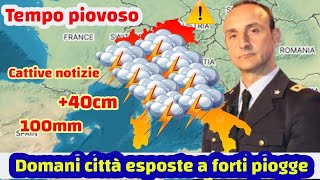 Ultimo secondo Previsioni meteo in Italia domani venerdì 25 ottobre 2024 [upl. by Jonis]