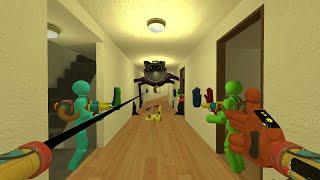 SCARY CatNap From Poppy PlayTime Chapter 3 Chase 100 Players in LIMINAL HOTEL in Garrys Mod Gmod [upl. by Dodi]