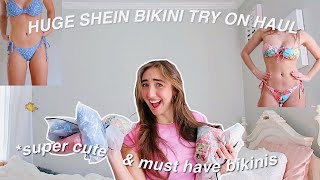 HUGE SHEIN BIKINI TRY ON HAUL 2022the cutest bathing suits [upl. by Pollack]