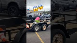 How to tow a trailer the right way🤣😂 towing van hauling foryou explore hack automobile [upl. by Elston670]