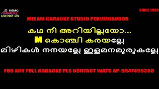 Konji karayalle karaoke with female voice lyrics malayalam [upl. by Menon]