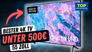 Bester 55 Zoll 4K Fernseher unter 500 Euro  Samsung Crystal UHD CU7179 [upl. by Ennaeirrac]