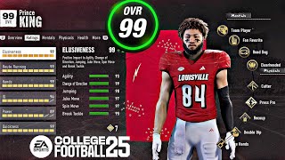 HOW TO DO 99 OVERALL GLITCH in College Football 25 With WR [upl. by Miru666]