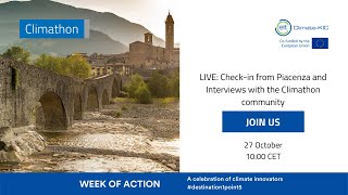 LIVE Checkin from Piacenza and Interviews with the Climathon community [upl. by Ferren]