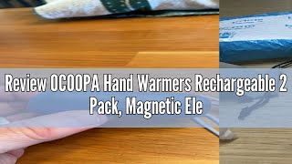 Review OCOOPA Hand Warmers Rechargeable 2 Pack Magnetic Electric Handwarmer 5200mAh Pocket Size U [upl. by Maer187]