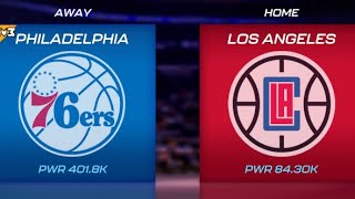 Philadelphia 76ers vs Los Angeles Clippers  3 vs 3 Gauntlet Hard Level  NBA 2K Mobile [upl. by Arbas85]