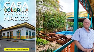 HERMOSA CASA COLORIDA con PATIO INTERIORISMO MÁGICO  Obras Ajenas  Miguel Fajardo [upl. by Pavla]