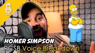 Homer Simpson Voice Breakdown  How To Do Homer Simpsons Voice RCSB Breakdown [upl. by Yromem]