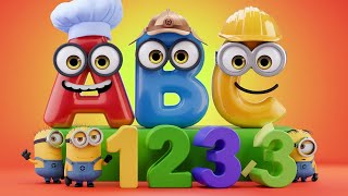 ABC and 123 Learning Videos For 3 Years Olds  Learn ABC Phonics Shapes Numbers Colors  kidsvideos [upl. by Leruj]