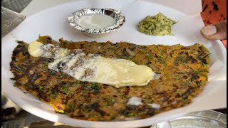 Authentic Thalipeeth of Maharashtra  Indian Street Food [upl. by Oicapot]