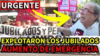 💥AUMENTO DE EMERGENCIA❗ Gran PROTESTA de JUBILADOS y Pensionados en el CONGRESO contra el DNU [upl. by Sallie]