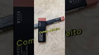 Combo perfeito da WYCONcosmetics combo lipliner glossylips shorts [upl. by Vokaay]