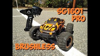 SG1601 PRO BRUSHLESS 116 SCALE RC TRUCK REVIEW [upl. by Kenweigh]