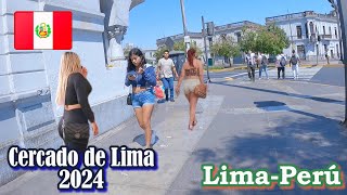 VISITANDO LAS CALLES DEL CENTRO DE LIMA 🇵🇪 2024 [upl. by Nnyre]